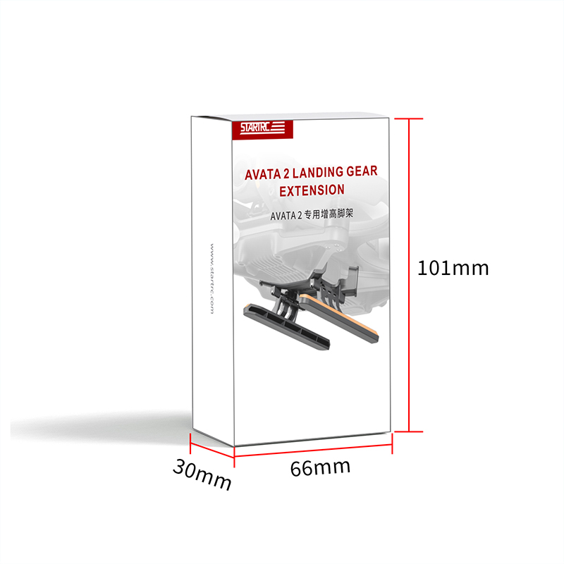 适用于 DJI Avata 2 的 STARTRC 扩展起落架（黑色和橙色） 8
