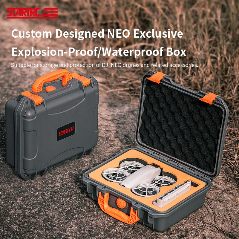 STARTRC Rigid Shockproof Case for DJI Neo（Multi-Battery Storage） 1