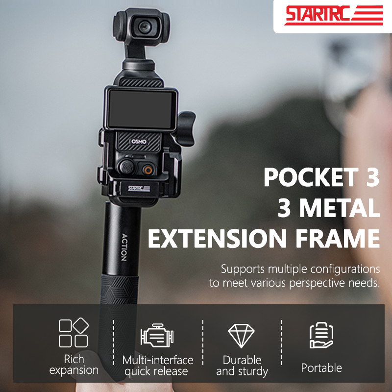 Soporte adaptador de extensión multifuncional STARTRC para DJI Pocket 3 1