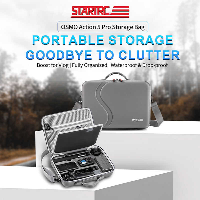 Portable Storage Bag Carry Case Shoulder Strap For DJI Osmo Action 5 Pro Camera