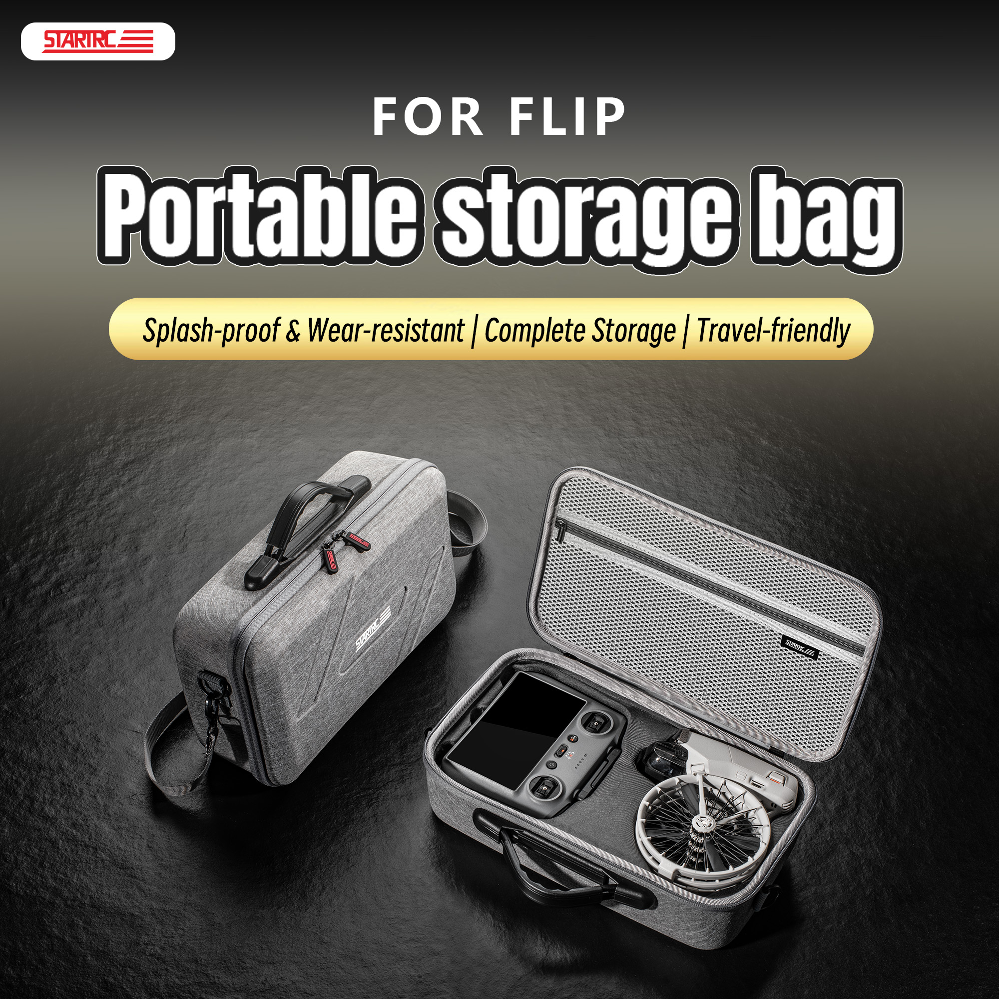 STARTRC Lite Carrying Bag for DJI Flip with DJI RC 2/ RC-N3 1