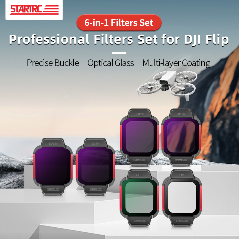 STARTRC 6-in-1 Filters Set for DJI Flip(CPL/UV/ ND16/32/64/128) 1