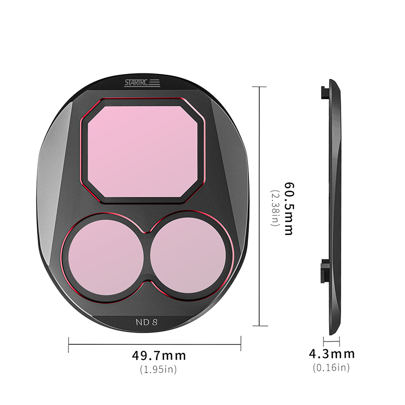 STATRC Professional CPL-ND Lens Filters Set for DJI Mavic 4 Pro (CPL/ ND8/ 32/ 64)