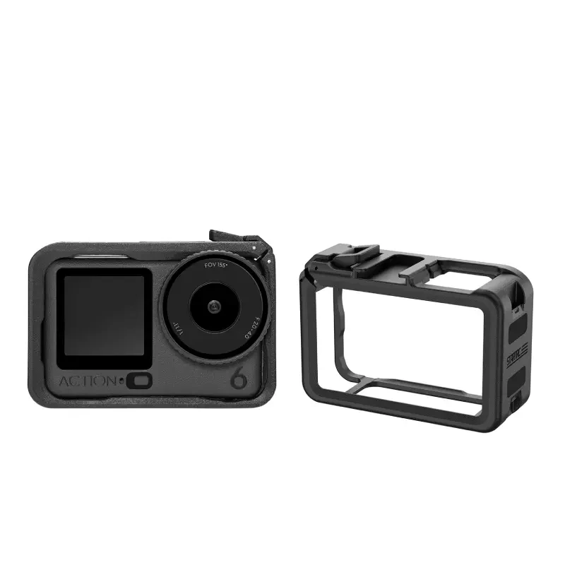 STARTRC DJI Osmo Action 6 Nylon Cage – OEM Action Camera Cage Supplier, Wholesale Lightweight Plastic Protective Frame with Cold Shoe Mount 1