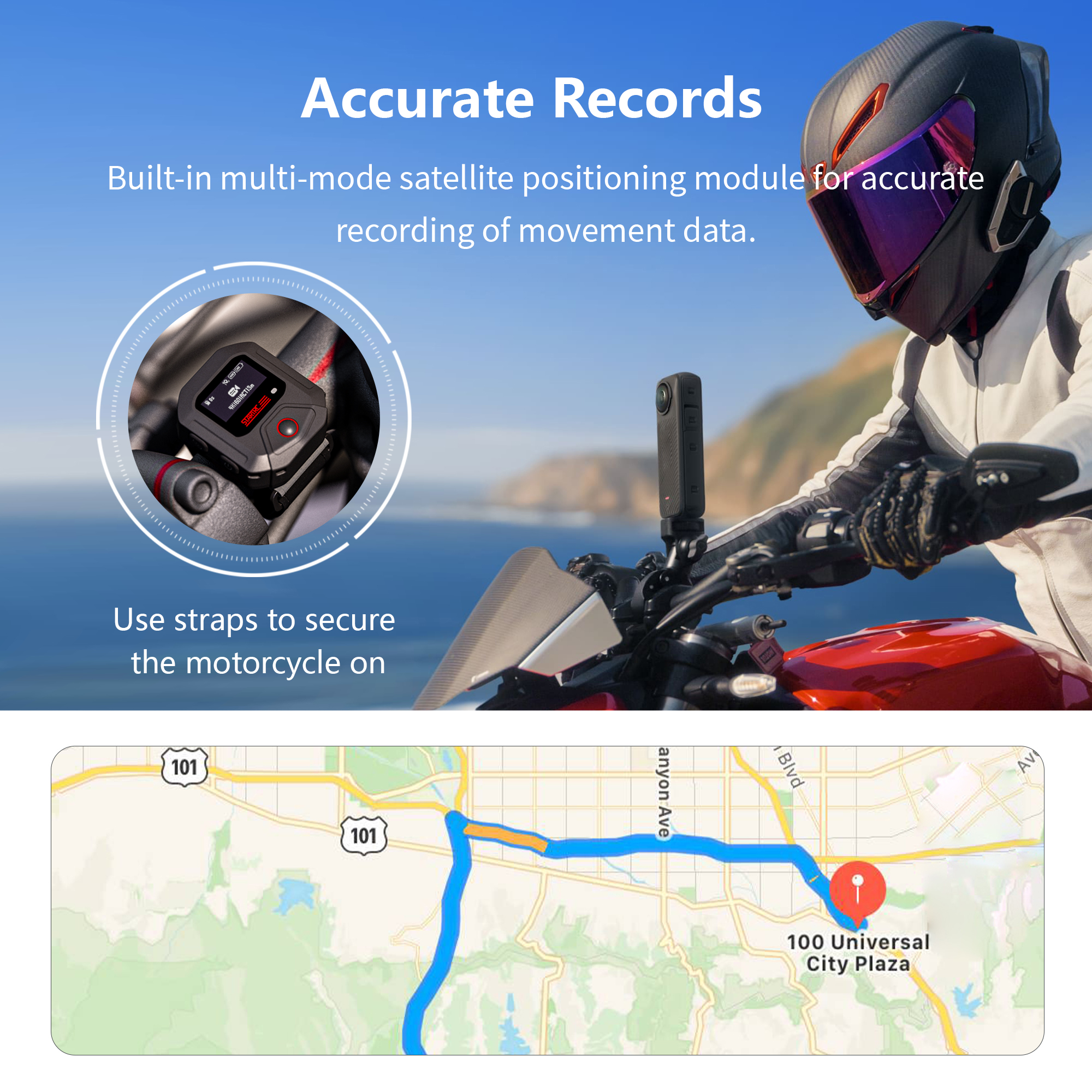 适用于 Insta360 运动相机的 STARTRC 蓝牙 GPS 运动遥控器 6