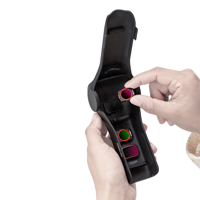 Estuche Pocket 4 Flip con almacenamiento magnético para filtros 8