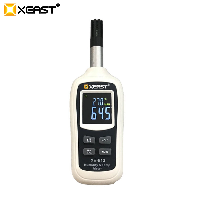 디지털 온도 습도 측정기 온도계 정확한 측정 Hygrothermograph 핸들 유형 습도계 XE-913 1