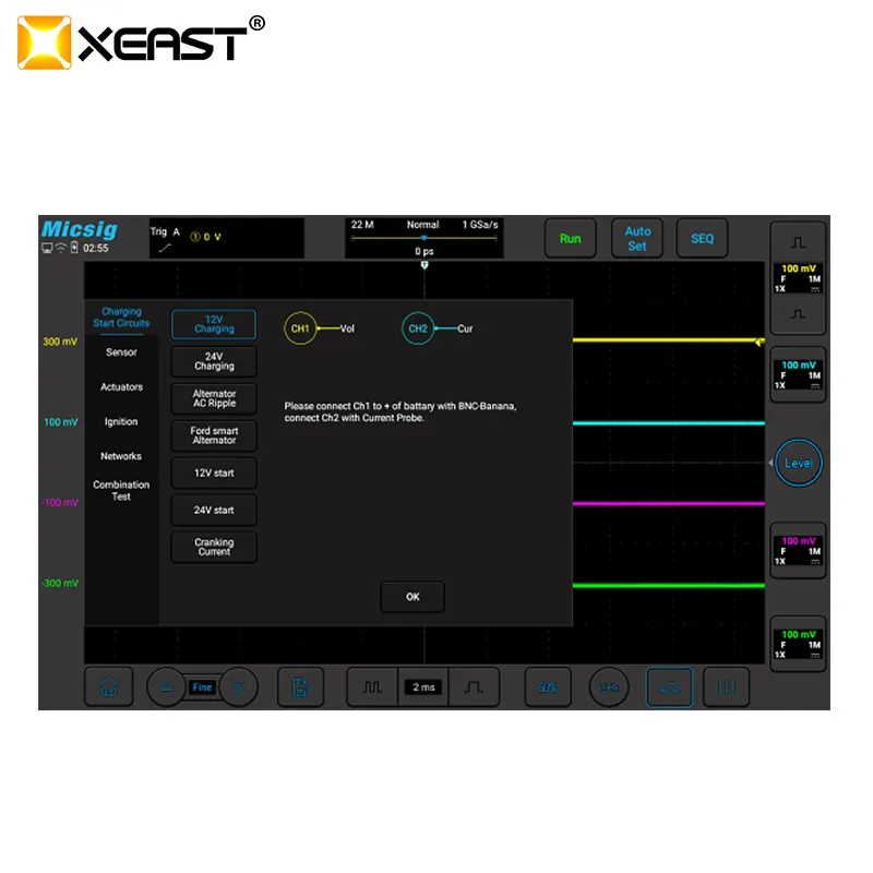 Oscilloscope Tablet Android MICSIG 1900gwith Custom Services 7