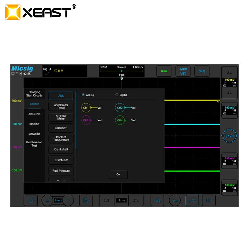 Oscilloscope Tablet Android MICSIG 1900gwith Custom Services 8