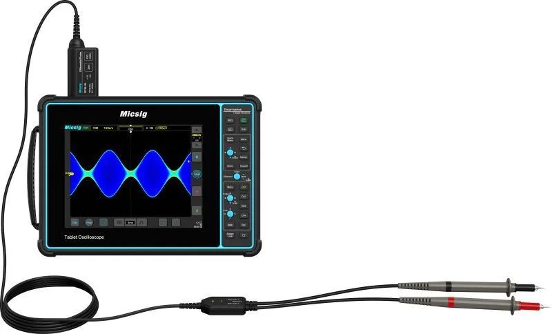 Micsig 오실로스코프 고전압 차동 프로브 키트 3.5ns 상승 시간 미만 50X/500X 감쇠율 DP750-100 1