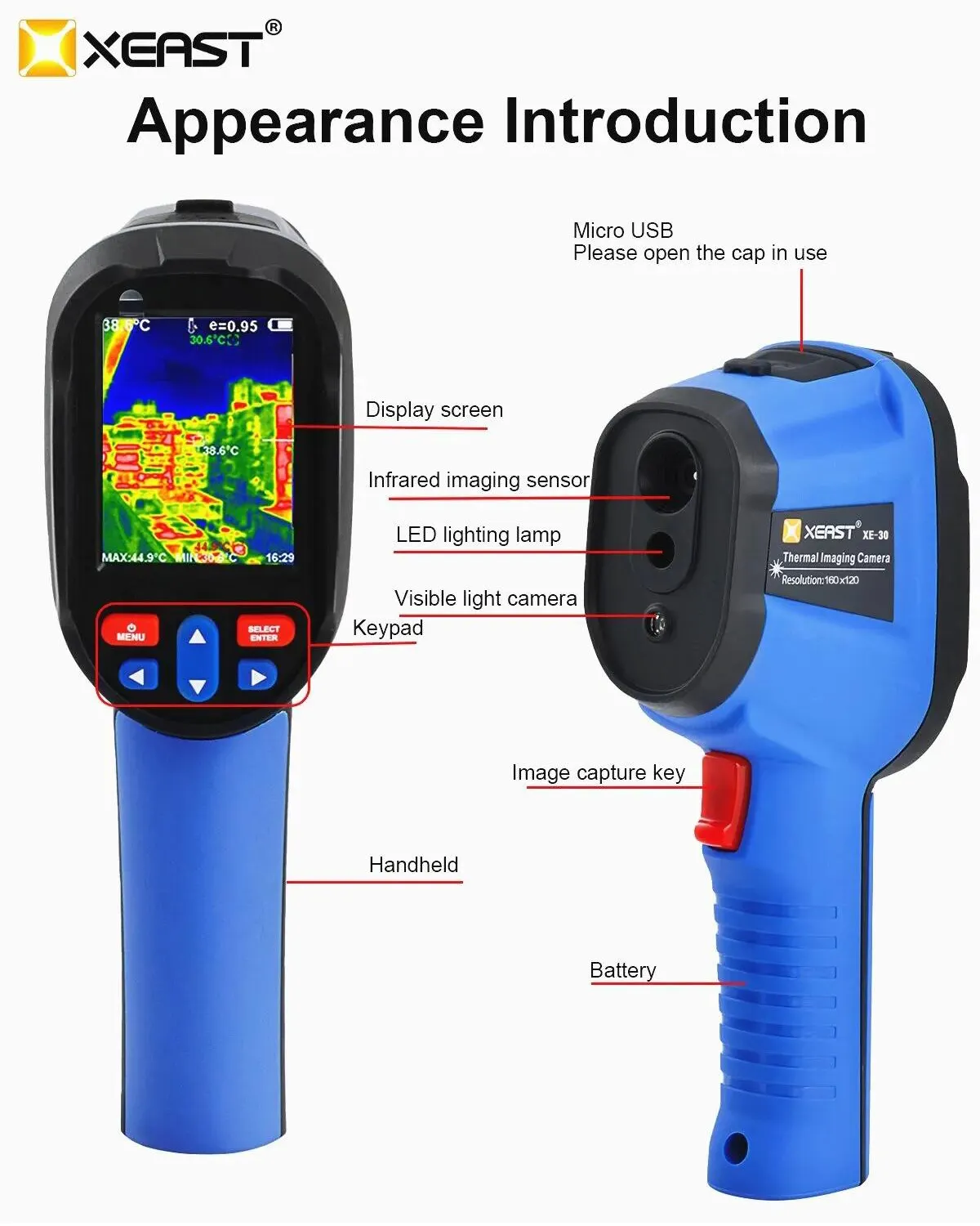 Thermal Imaging Camera Industrial Use RoHS Blue/blackfactory Price 5