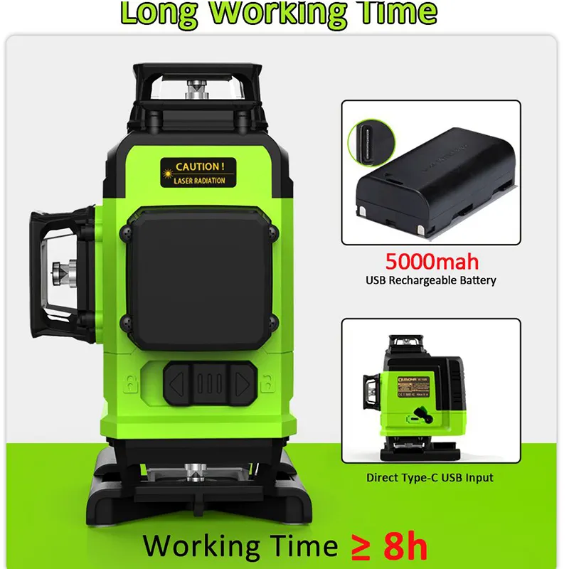 Factory Pricefloor and Wall Tile Laser Level for Swimming Pool 800g Green 6