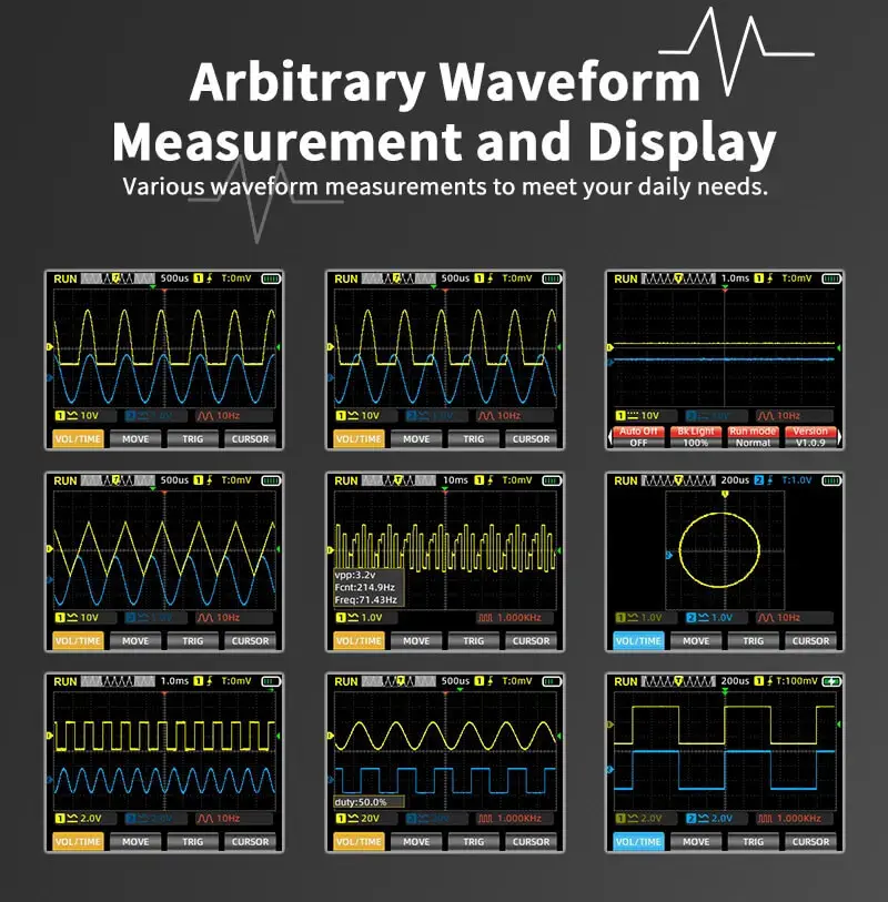 For Military Camp Portable Digital Oscilloscope Blue & Black by 8