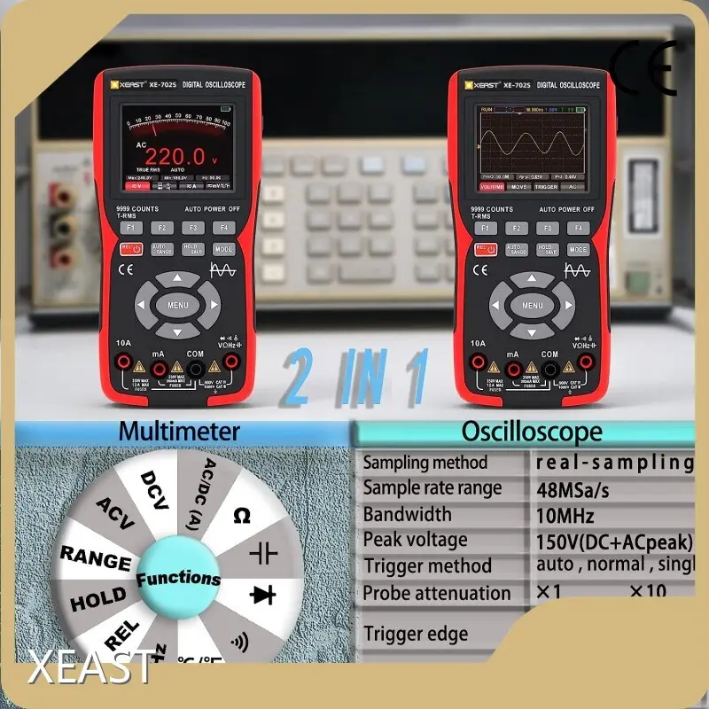 At Sale Best Portable Oscilloscope Blue & Black by 1