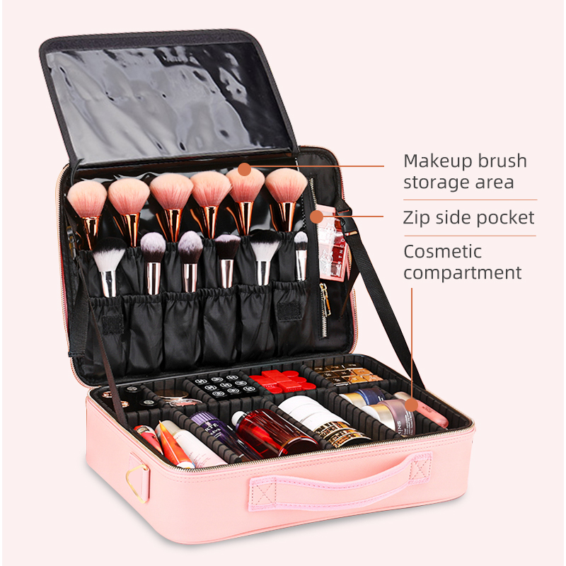 Grande trousse de maquillage avec miroir éclairé par LED - SK2302B 5
