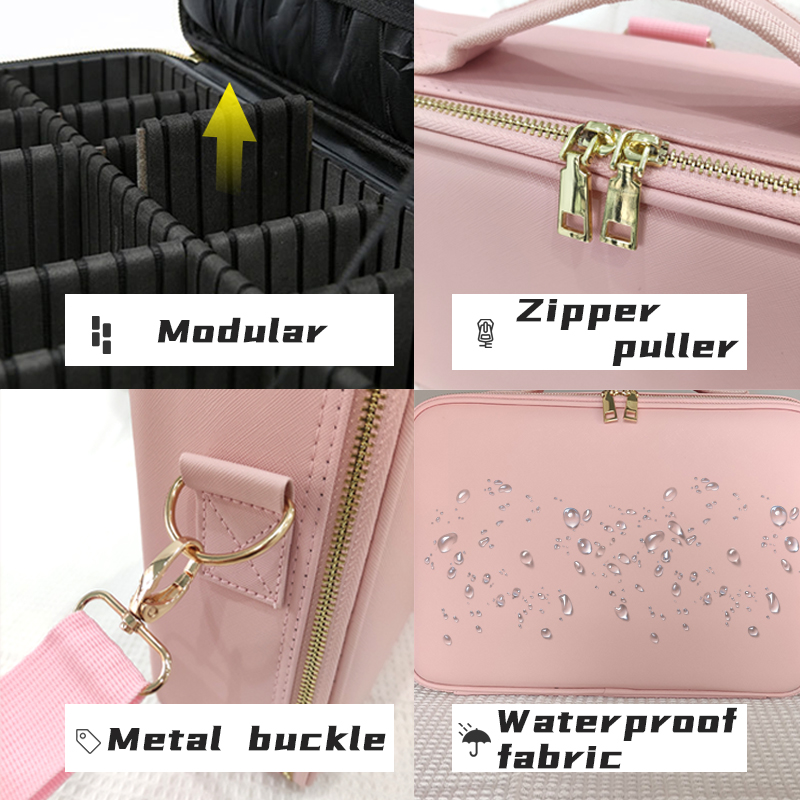 Grande trousse de maquillage avec miroir éclairé par LED - SK2302B 6
