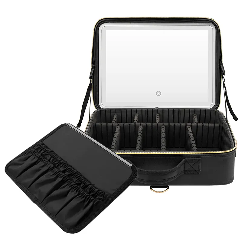 Quality Brand 5000h 1500mAh Li-battery Or USB Cable Makeup Bag with Led Light 2
