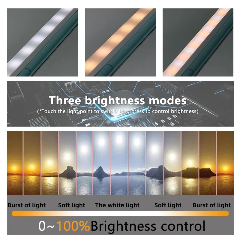 Three Way Barber Mirror Touch Sensor 7