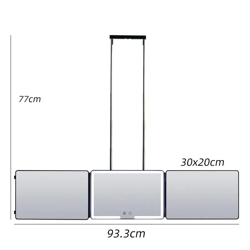 Best 3 Way Mirror for Self Hair Cutting 39*24*6cm for Retailer 3