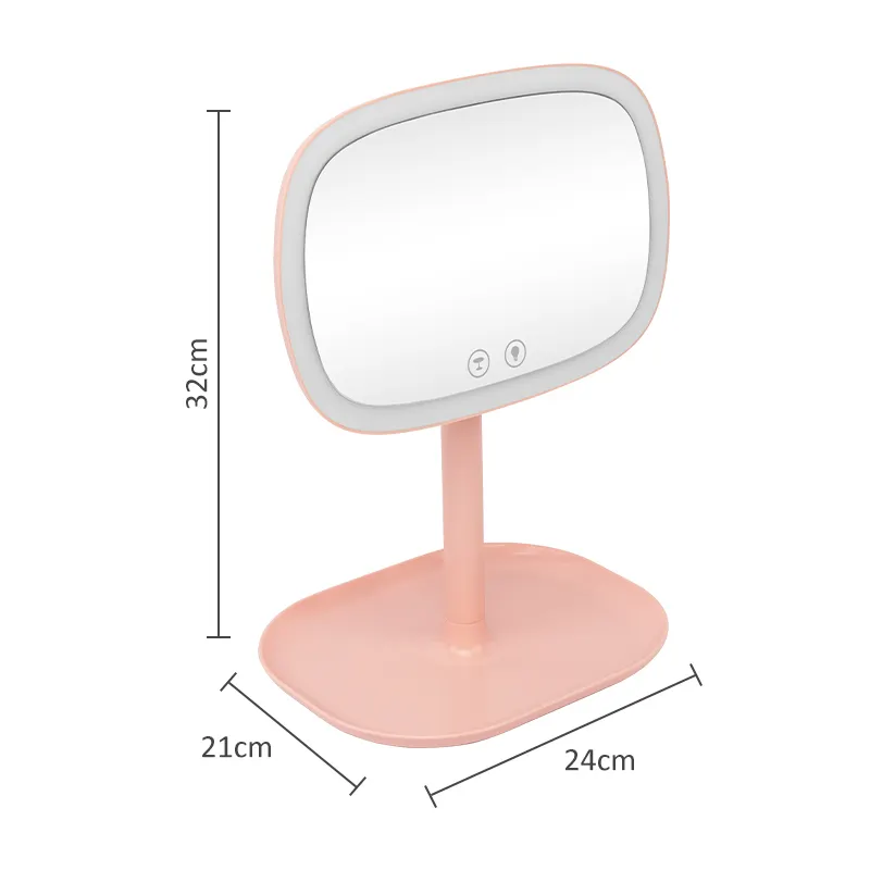 Small Vanity Mirror with Stand 5000h Brand Company Sensor Switch 0.8m 3