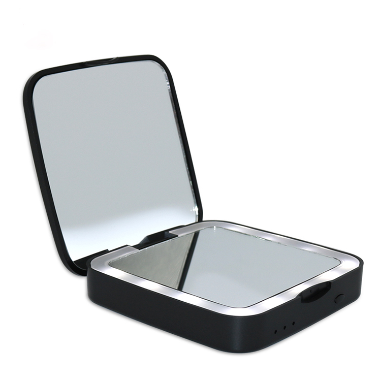 Small Portable Travel Makeup Mirror With Wireless Charging 3