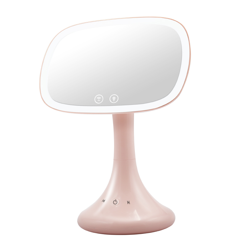 Led Makeup Mirror With Table Lamp And Bluetooth Speaker 2