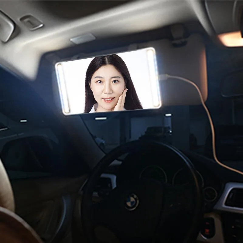Car Makeup Mirror With Led Light - SK1912B 1