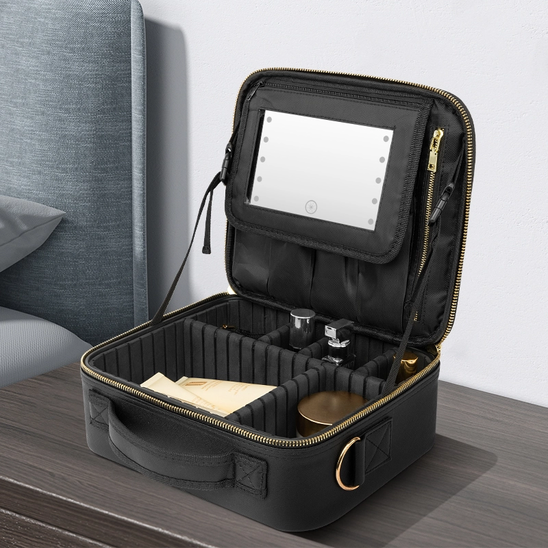 Petite trousse de maquillage avec miroir LED -SK2301B 1