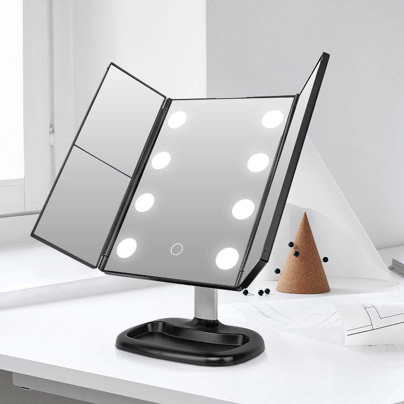 3 way led desk makeup mirror with magnifying - SK1813D 1