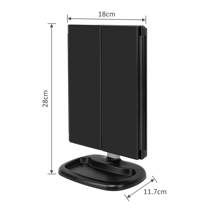 3 way led desk makeup mirror with magnifying - SK1813D 3