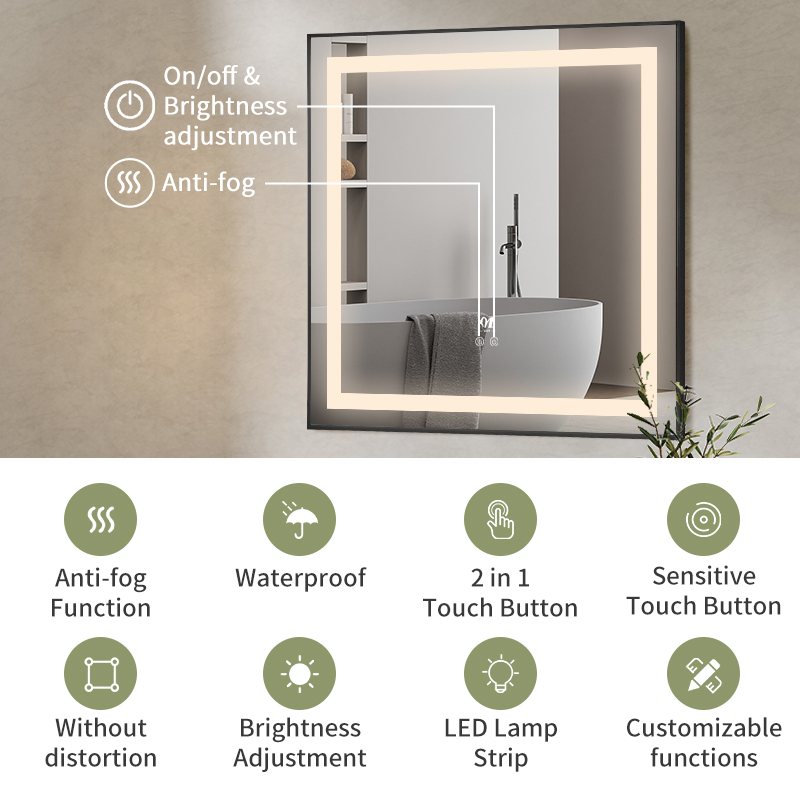 Best Led Smart Bathroom Mirror  And Custom Lighting | WHY-SK037 5