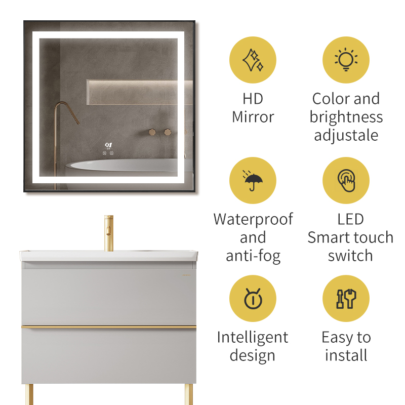 Best Led Smart Bathroom Mirror  And Custom Lighting | WHY-SK037 4