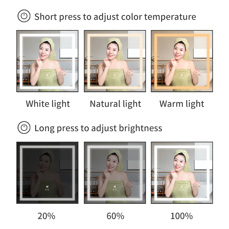 Best Led Smart Bathroom Mirror  And Custom Lighting | WHY-SK037 3