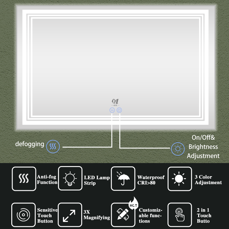 Décoration de miroir mural Espejo Con Luces Fournisseurs | WCF-SK007 6