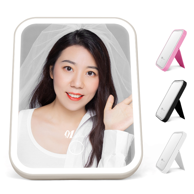 Desktop 7 Inch Portable Small Led Makeup Mirror With Lights | sk88 7
