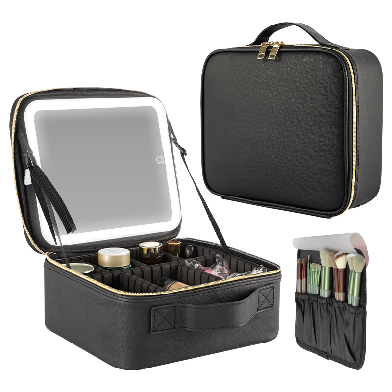 sac cosmétique de miroir de maquillage mené 3