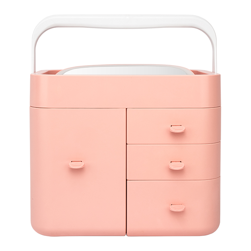 Makeup Storage Box with Mirror 3