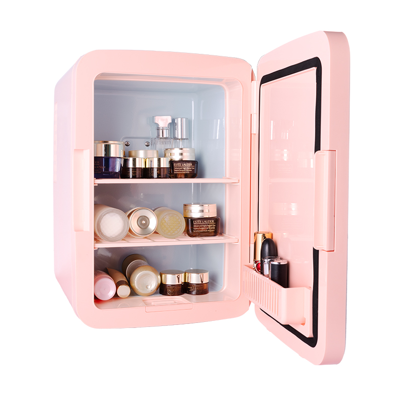 Réfrigérateur de soins de la peau avec miroir de maquillage LED 3