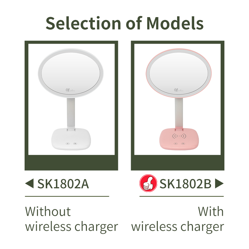 Wireless Charging LED Makeup Mirror 10
