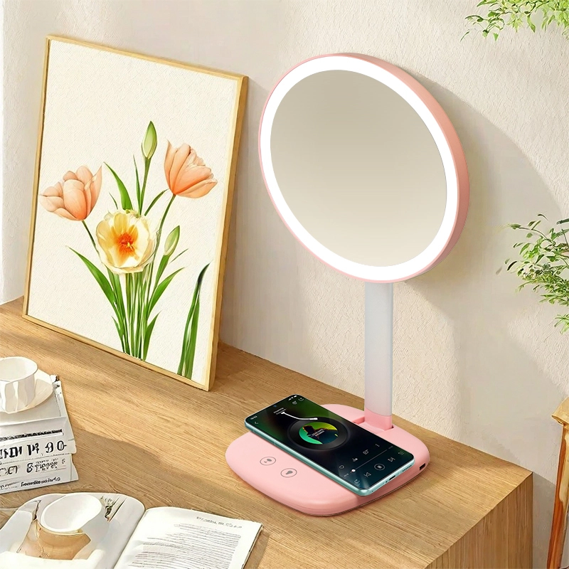 Miroir de maquillage LED à chargement sans fil 1