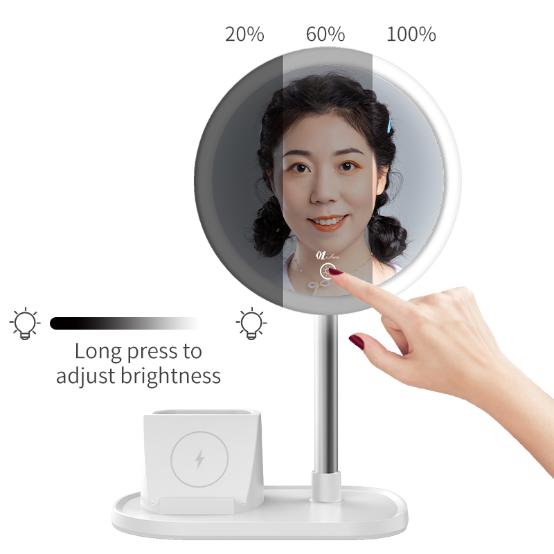 LED Vanity Mirror with Qi Wireless Charging 8