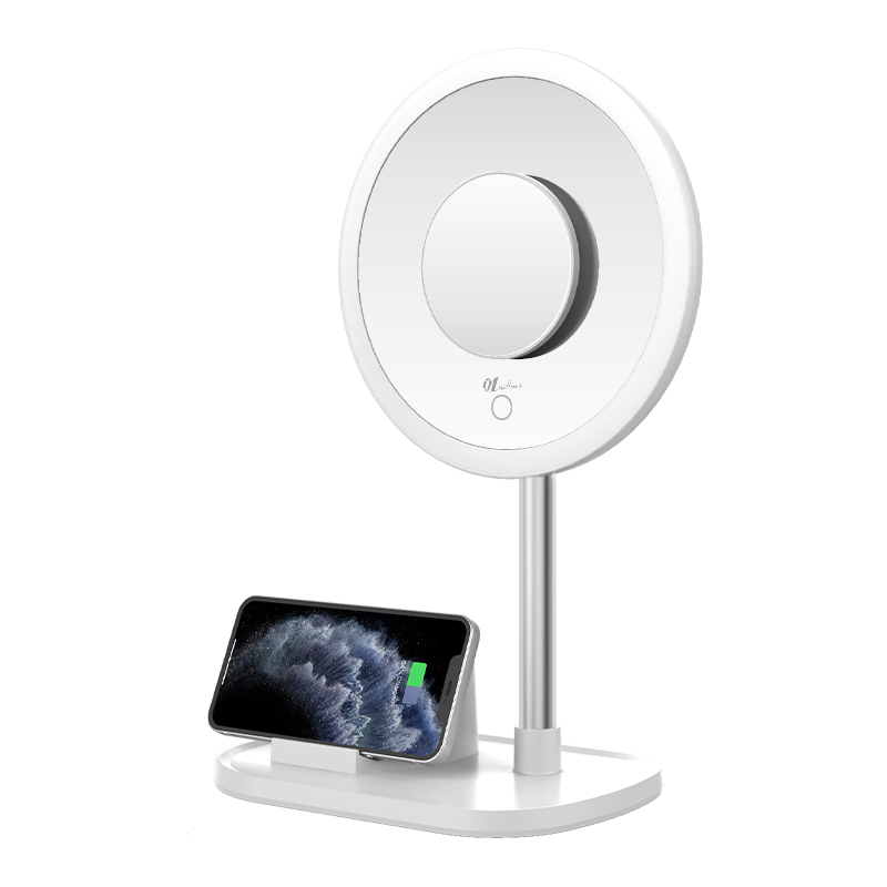 LED Vanity Mirror with Qi Wireless Charging 3