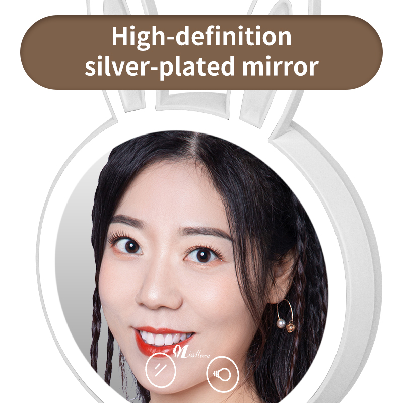 silver-plated mirror, HD reflective surface with sleek metallic frame