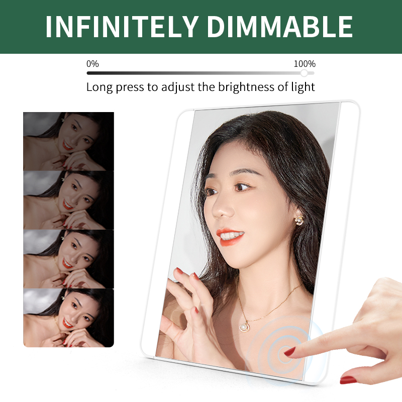 Dimmable Mirror - Infinitely Adjustable Brightness Touch Control