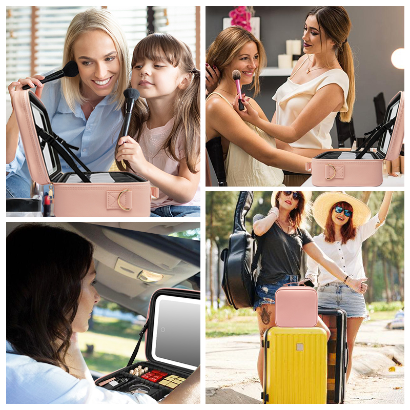 Trousse de maquillage – Utilisée par les femmes et les filles à la maison, en voyage et en plein air.