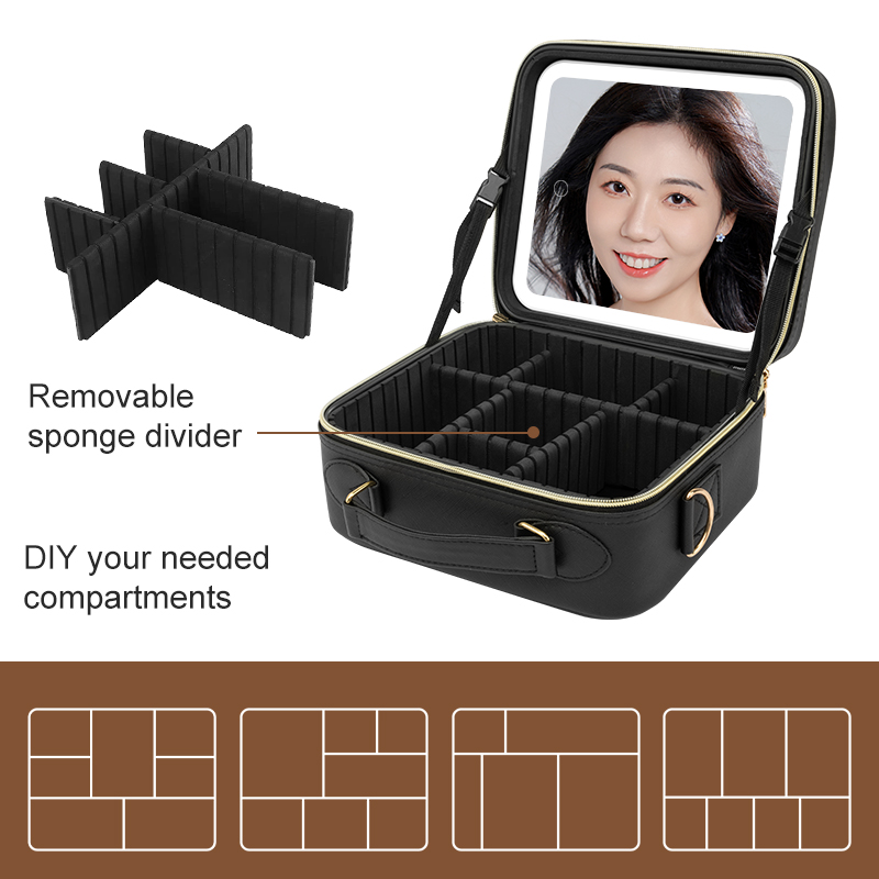Trousse de maquillage – Séparateurs en éponge amovibles pour compartiments de bricolage
