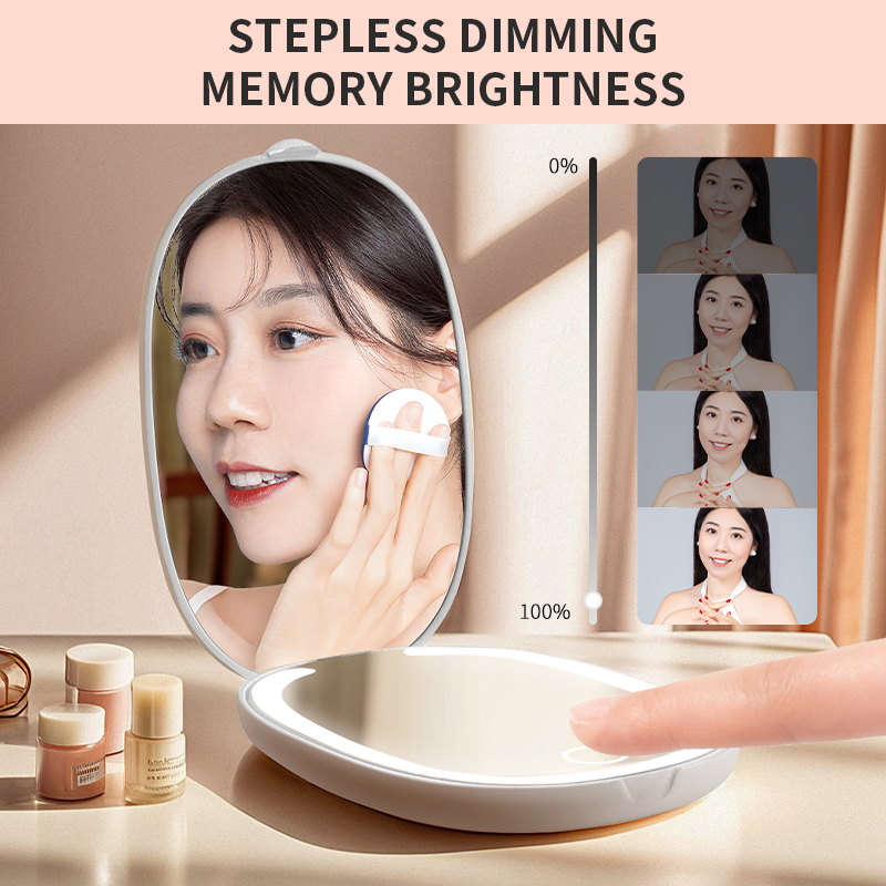  LED Makeup Mirror - Stepless Dimming and Memory Brightness Feature Display