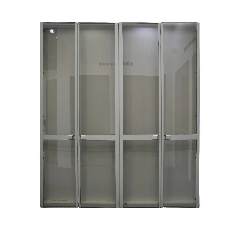 Luksusowe aluminiowe szklane drzwi owinięte skórą-1698906006441301 1