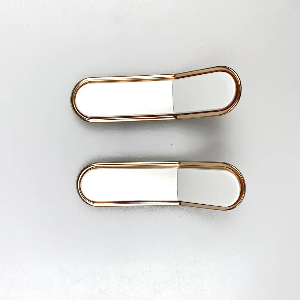 Custom Zinc Alloy Handles Gold+white 6