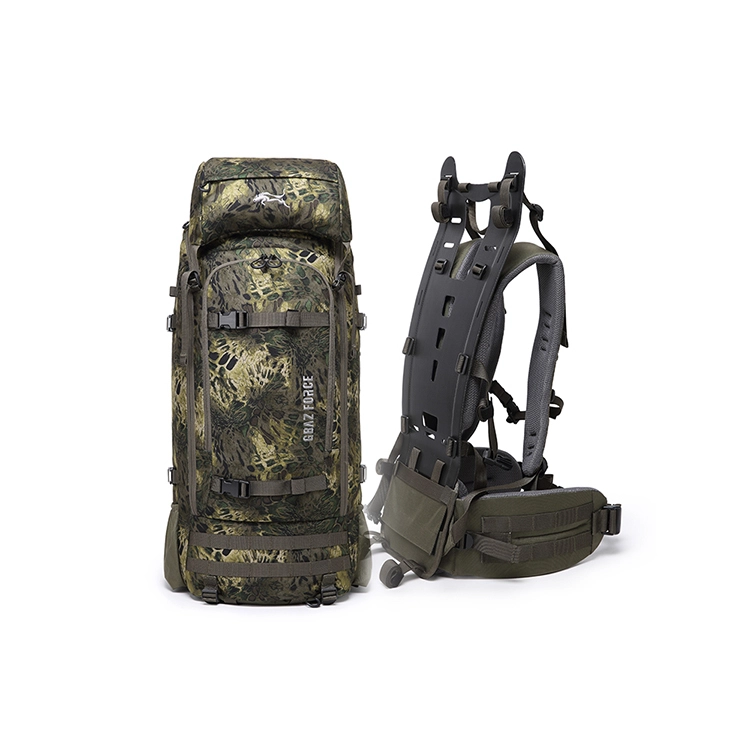 Aangepaste grote capaciteit camouflage campingrugzak 80L jachtrugzak 1